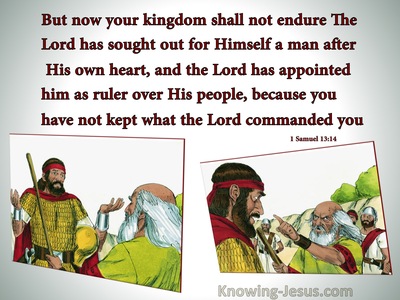 1 Samuel 13:14 Saul, Your Kingdom Shall Not Endure (gray)